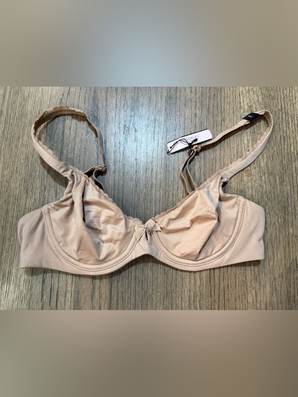 Victoria's Secret Body By Victoria Unlined Demi Bra-Size 34B-Nude